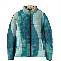 Polynesian Tribal Pattern Patchwork Picturesque Padded Jacket Oceanic