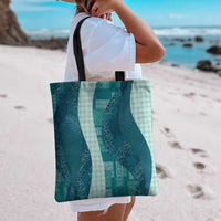 Polynesian Tribal Pattern Patchwork Picturesque Tote Bag Oceanic