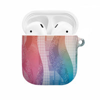 Polynesian Tribal Pattern Patchwork Picturesque AirPods Case Holographic