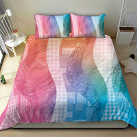 Polynesian Tribal Pattern Patchwork Picturesque Bedding Set Holographic