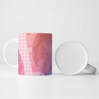 Polynesian Tribal Pattern Patchwork Picturesque Ceramic Mug Holographic