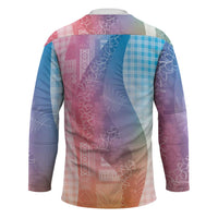 Polynesian Tribal Pattern Patchwork Picturesque Hockey Jersey Holographic