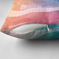 Polynesian Tribal Pattern Patchwork Picturesque Pillow Cover Holographic