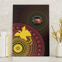 Papua New Guinea Independence Canvas Wall Art Tapa Circle
