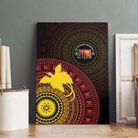 Papua New Guinea Independence Canvas Wall Art Tapa Circle