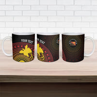 Papua New Guinea Independence Personalized Ceramic Mug Tapa Circle