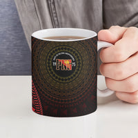 Papua New Guinea Independence Personalized Ceramic Mug Tapa Circle