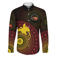 Papua New Guinea Independence Personalized Family Matching Summer Maxi Dress and Hawaiian Shirt Tapa Circle LT7 Daughter's Dress Black - Polynesian Pride