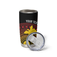 Papua New Guinea Independence Personalized Tumbler Cup Tapa Circle