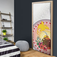 Hapi De Bilong Indipendens Papua New Guinea Door Cover PNG Lime Pot