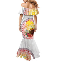 Hapi De Bilong Indipendens Papua New Guinea Mermaid Dress PNG Lime Pot LT7 - Polynesian Pride