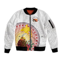 Hapi De Bilong Indipendens Papua New Guinea Sleeve Zip Bomber Jacket PNG Lime Pot