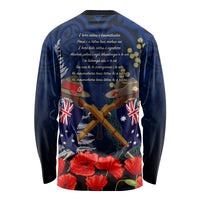 Anzac Day Aussie Mix Maori In Memories Long Sleeve Shirt LT7 - Polynesian Pride