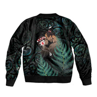 Maori Hongi Valentine Bomber Jacket Aroha Ahau Ki A Koe