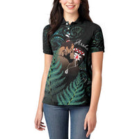 Maori Hongi Valentine Women Polo Shirt Aroha Ahau Ki A Koe