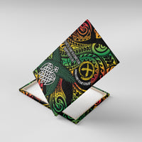 Vanuatu Indipendens Dei Canvas Wall Art Mix Traditional Sand Drawing