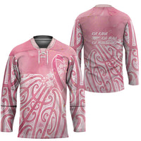 Breast Cancer Awareness Maori Hockey Jersey Kia Kaha Kia Maia Kia Manawanui - Polynesian Pride