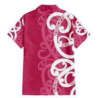 Breast Cancer Awareness Maori Family Matching Mermaid Dress and Hawaiian Shirt Koru Kowhaiwhai LT7 - Polynesian Pride