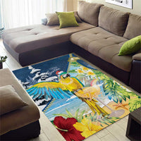 Funny Tropical Christmas Area Rug Tis The Season To Get Tipsy LT7 - Polynesian Pride