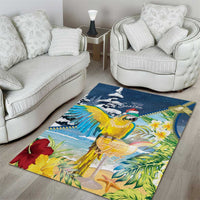 Funny Tropical Christmas Area Rug Tis The Season To Get Tipsy LT7 - Polynesian Pride