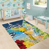 Funny Tropical Christmas Area Rug Tis The Season To Get Tipsy LT7 - Polynesian Pride