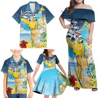 Funny Tropical Christmas Family Matching Off Shoulder Maxi Dress and Hawaiian Shirt Tis The Season To Get Tipsy LT7 - Polynesian Pride