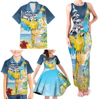 Funny Tropical Christmas Family Matching Tank Maxi Dress and Hawaiian Shirt Tis The Season To Get Tipsy LT7 - Polynesian Pride
