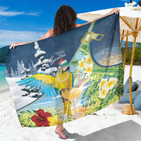 Funny Tropical Christmas Sarong Tis The Season To Get Tipsy LT7 One Size 44 x 66 inches Colorful - Polynesian Pride