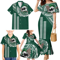 Hawaii Rainbow Warriors Personalized Family Matching Mermaid Dress and Hawaiian Shirt Kakau Ikaika Laau Pama LT7 - Polynesian Pride