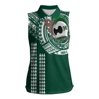 Hawaii Rainbow Warriors Personalized Women Sleeveless Polo Shirt Kakau Ikakai Laau Pama