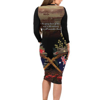 Australia - New Zealand ANZAC Family Matching Long Sleeve Bodycon Dress and Hawaiian Shirt Gallipoli ANZAC Cove Landing LT7 - Polynesian Pride
