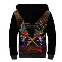 Australia - New Zealand ANZAC Sherpa Hoodie Gallipoli ANZAC Cove Landing LT7 - Polynesian Pride
