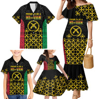 Vanuatu Indipendens Dei Family Matching Mermaid Dress and Hawaiian Shirt Tribal Sand Drawing LT7 - Polynesian Pride