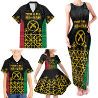 Vanuatu Indipendens Dei Family Matching Tank Maxi Dress and Hawaiian Shirt Tribal Sand Drawing LT7 - Polynesian Pride