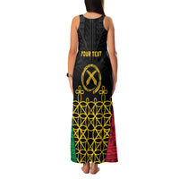 Vanuatu Indipendens Dei Family Matching Tank Maxi Dress and Hawaiian Shirt Tribal Sand Drawing LT7 - Polynesian Pride