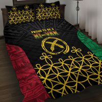 Vanuatu Indipendens Dei Quilt Bed Set Tribal Sand Drawing