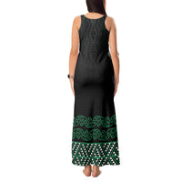 Maori Taniko Patterns Tank Maxi Dress Pounamu Niho Taniwha Mix Paatiki Motifs