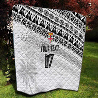 Fiji Rugby Custom Kaiviti Masi Quilt Black - Polynesian Pride