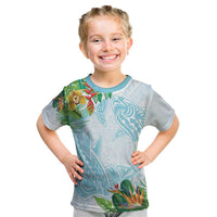 Polynesia Kid T Shirt Sharks Duo Tropical Turquoise