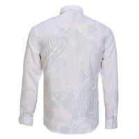 Polynesia Family Matching Mermaid Dress and Hawaiian Shirt Sharks Duo Tropical Off White