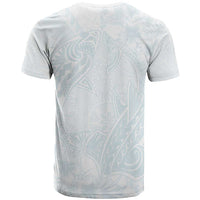 Polynesia T Shirt Sharks Duo Tropical Off White