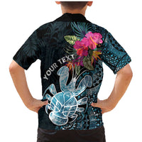 Niue Personalised Family Matching Mermaid Dress and Hawaiian Shirt Hiapo Mix Coconut Crab LT7 - Polynesian Pride