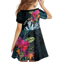 Niue Personalised Family Matching Tank Maxi Dress and Hawaiian Shirt Hiapo Mix Coconut Crab LT7 - Polynesian Pride