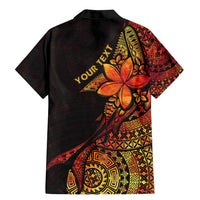 Niue Fakaalofa Atu Personalised Family Matching Mermaid Dress and Hawaiian Shirt Whale Hiapo Fiery Motif LT7 - Polynesian Pride