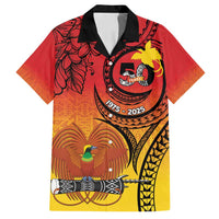 Papua New Guinea 50 Years Family Matching Summer Maxi Dress and Hawaiian Shirt Motuan Motifs LT7 Dad's Shirt - Short Sleeve Colorful - Polynesian Pride