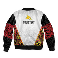 Personalized Papua New Guinea Bomber Jacket Hapi De bilong Indipendens PNG