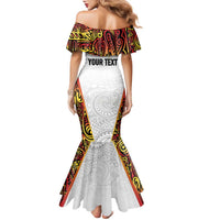 Personalized Papua New Guinea Family Matching Mermaid Dress and Hawaiian Shirt Hapi De bilong Indipendens PNG LT7 - Polynesian Pride