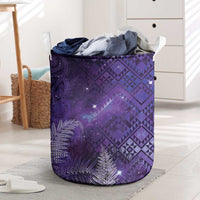 Aotearoa Taniko Matariki Laundry Basket Cosmic Violet
