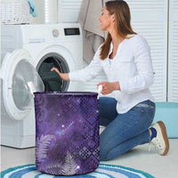 Aotearoa Taniko Matariki Laundry Basket Cosmic Violet