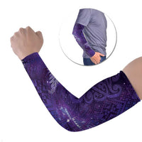 Aotearoa Taniko Matariki Arm Sleeves Cosmic Violet
